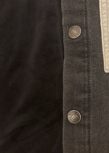 Zara Gri Denim Erkek Çocuk Düğmeli Ceket - Görsel 3