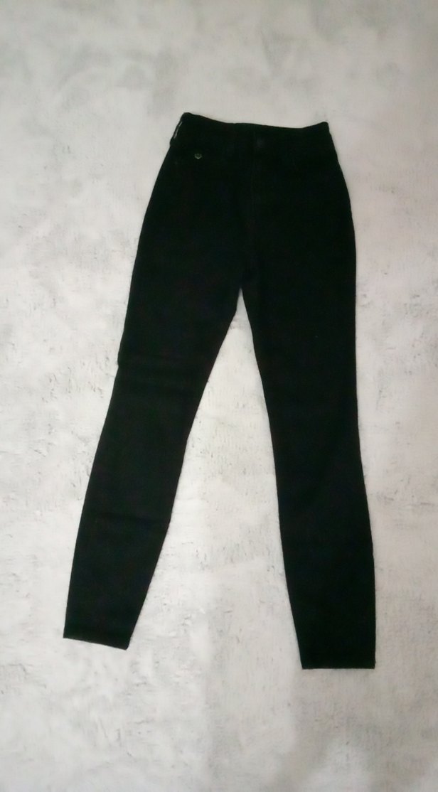 Mavi Tie-Dye Desenli Midi Kadın Jean - Görsel 2