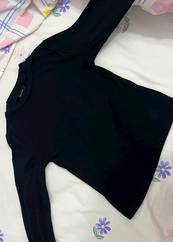 Siyah Kadın Uzun Kollu Basic body - Görsel 2