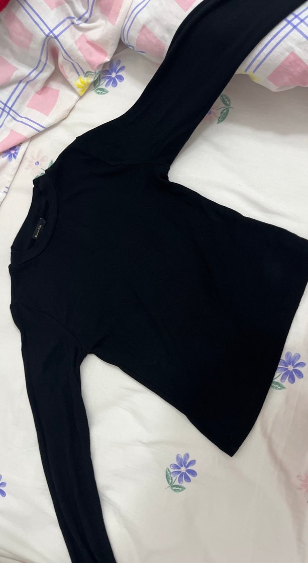 Siyah Kadın Uzun Kollu Basic body - Görsel 2