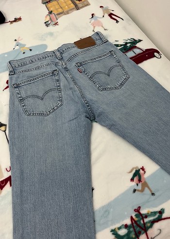 Erkek Mavi Batik Desenli regular fit Pantolon - Görsel 4