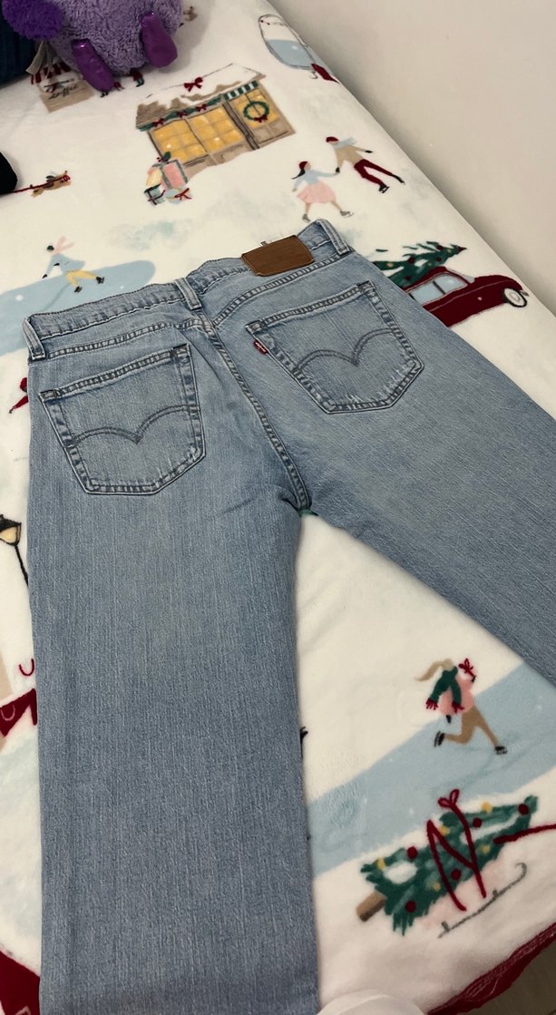 Erkek Mavi Batik Desenli regular fit Pantolon - Görsel 4