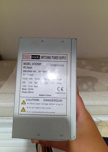 Red Rock 250W Güç Kaynağı ATX250P