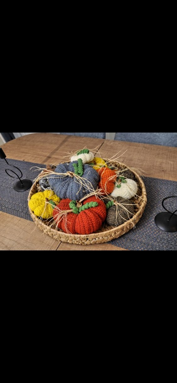 Bohem Sarı Örgü Kabak Dekoru - Görsel 2