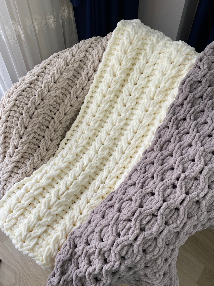 Gri Örgü Çocuk Battaniyesi - Görsel 3