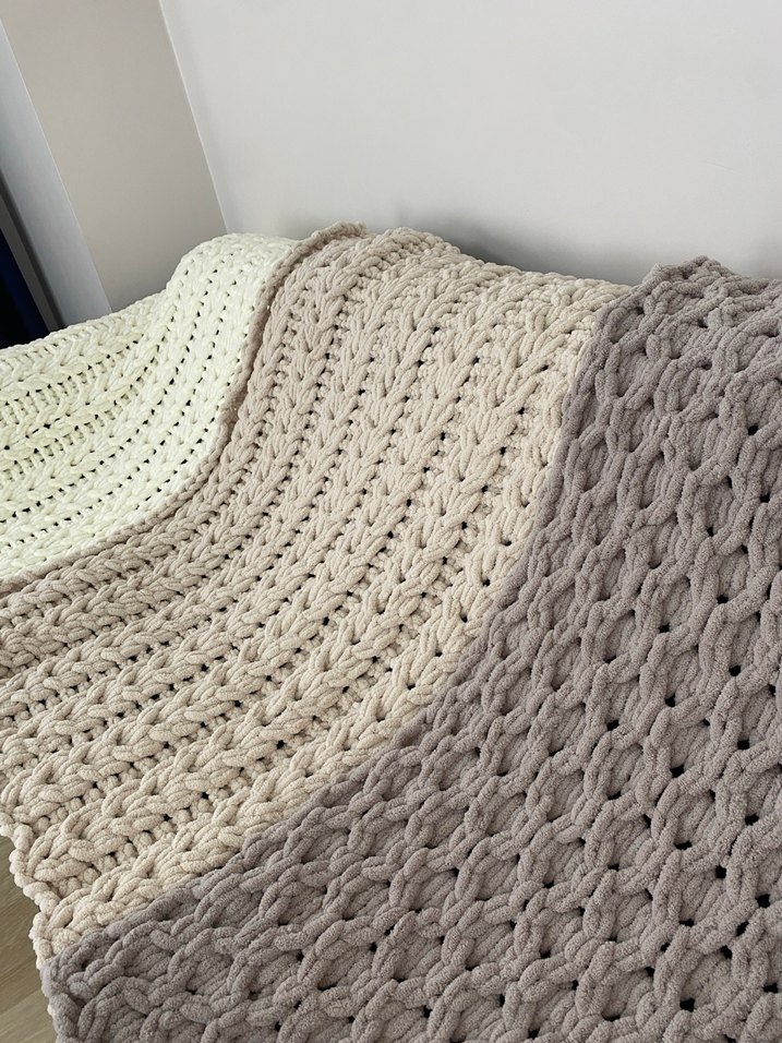 Gri Örgü Çocuk Battaniyesi - Görsel 2