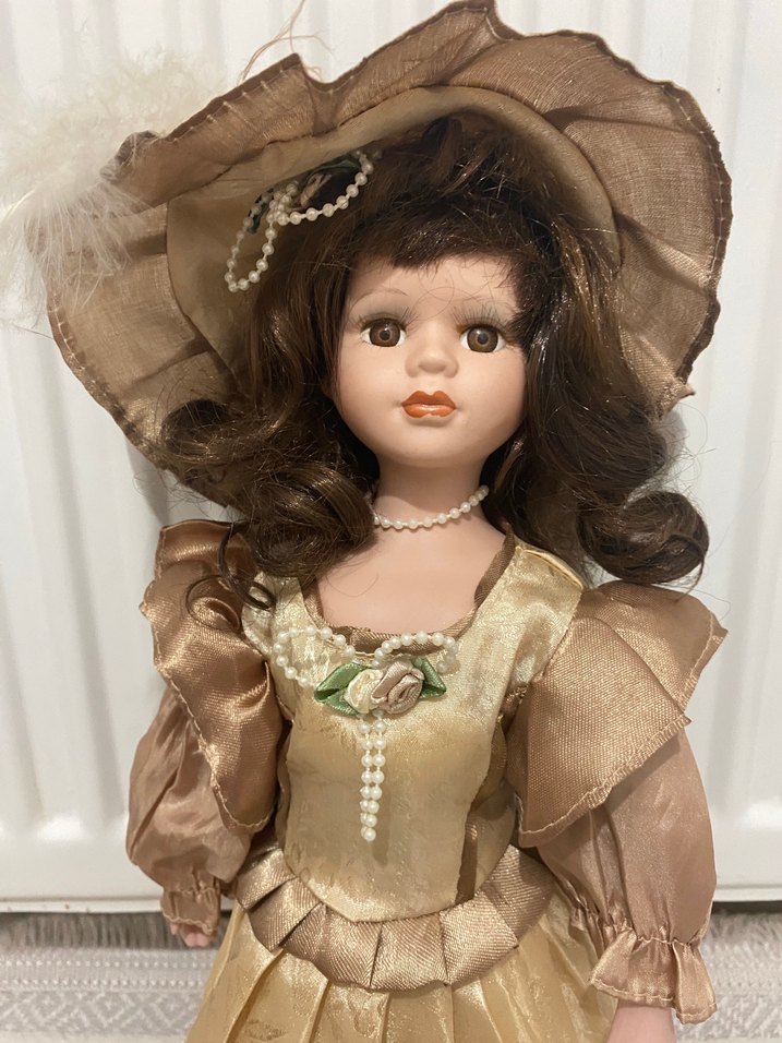 24 yıllık Bej Renkli Vintage Bebek - Görsel 3