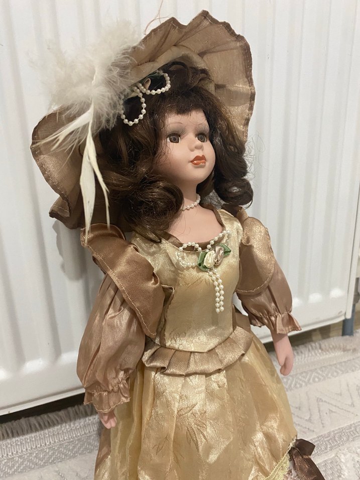 24 yıllık Bej Renkli Vintage Bebek - Görsel 2