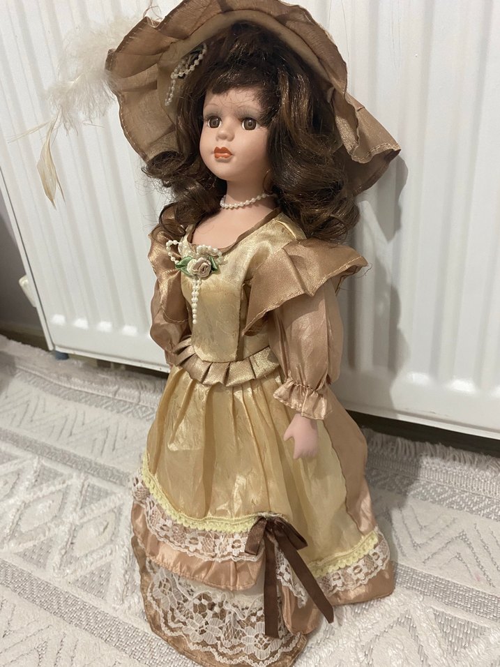 24 yıllık Bej Renkli Vintage Bebek - Görsel 4