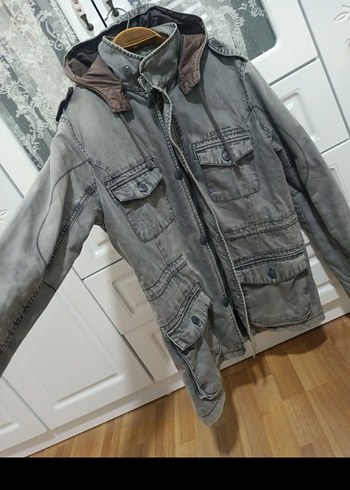 Gri Kot Kemerli Erkek Yeleği - Görsel 3