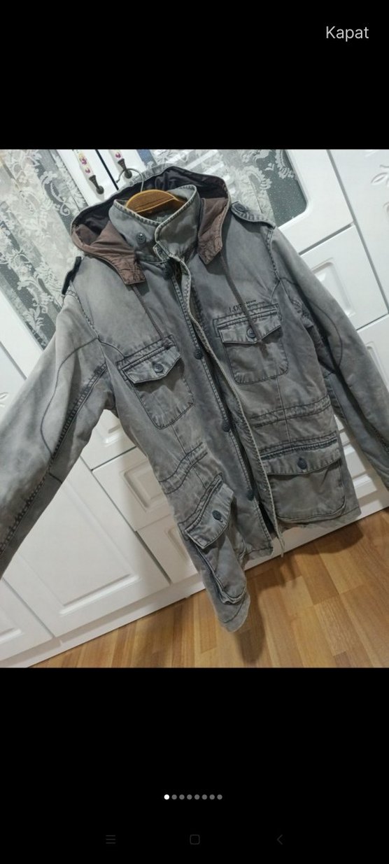 Gri Kot Kemerli Erkek Yeleği - Görsel 3