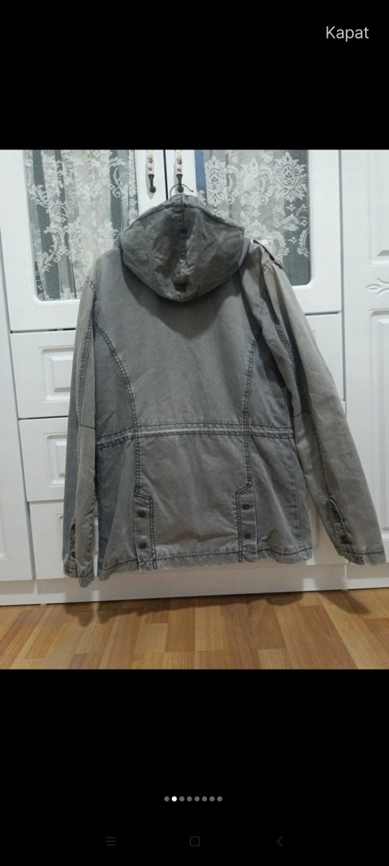 Gri Kot Kemerli Erkek Yeleği - Görsel 4