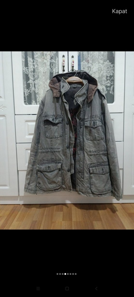 Gri Kot Kemerli Erkek Yeleği - Görsel 2