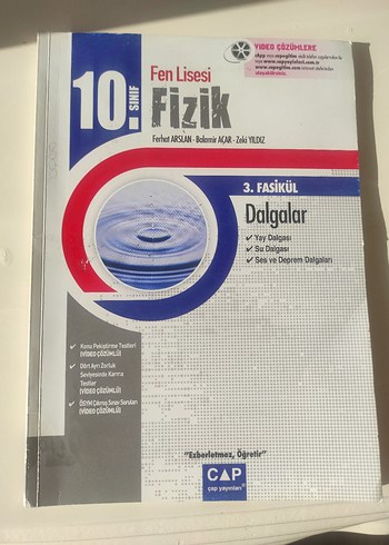 Beden Renk 10. Sınıf Fen Lisesi Fizik Dalgalar Kitabı