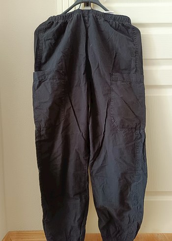 koton Siyah ligrarli paraşüt pantolon - Görsel 2