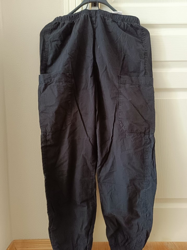 koton Siyah ligrarli paraşüt pantolon - Görsel 2