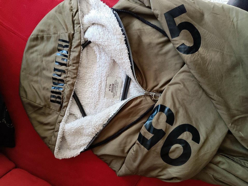 haki yeşili Kapüşonlu Fermuarlı Kadın Ceket - Görsel 2