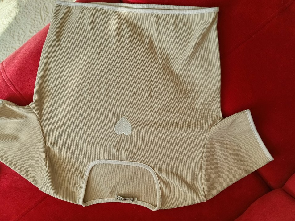 bej crop /tişört - Görsel 2