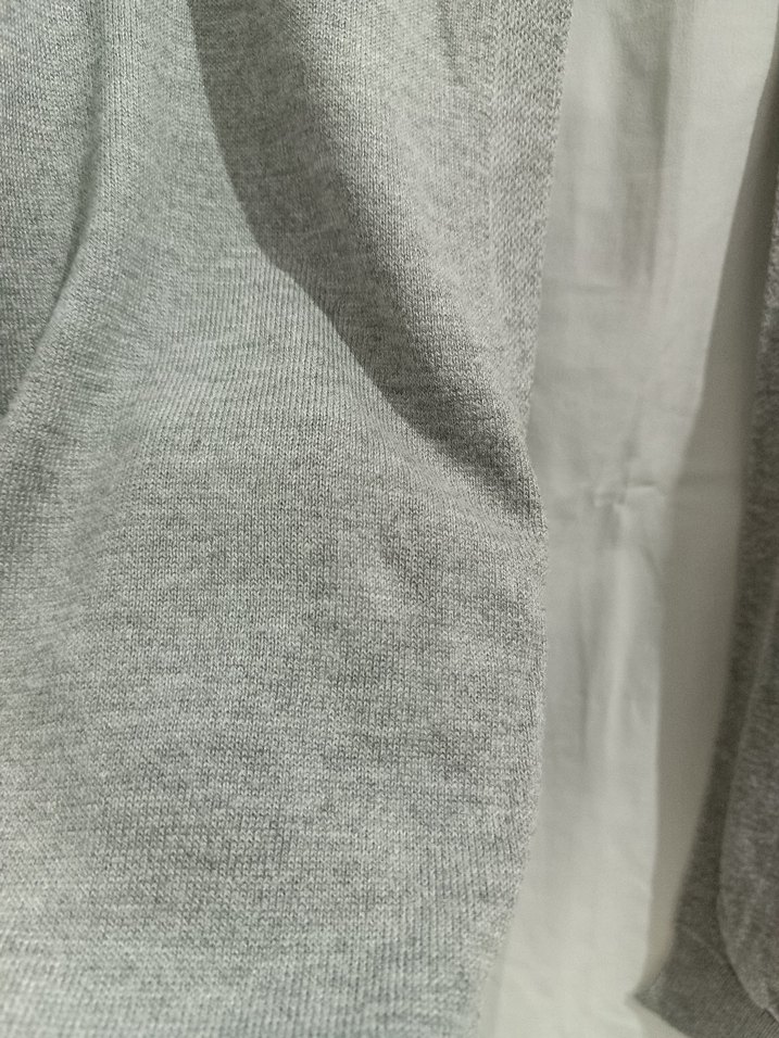Gri Uzun Kollu Triko Kadın Kazak - Görsel 3