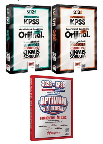2026 KPSS Orijinal Çıkmış Sorular ve Optimum 5'li Deneme
