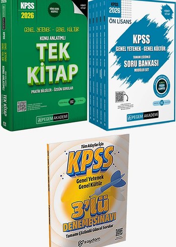 KPSS 2026 Konu Anlatımlı ve Soru Bankası Kitapları