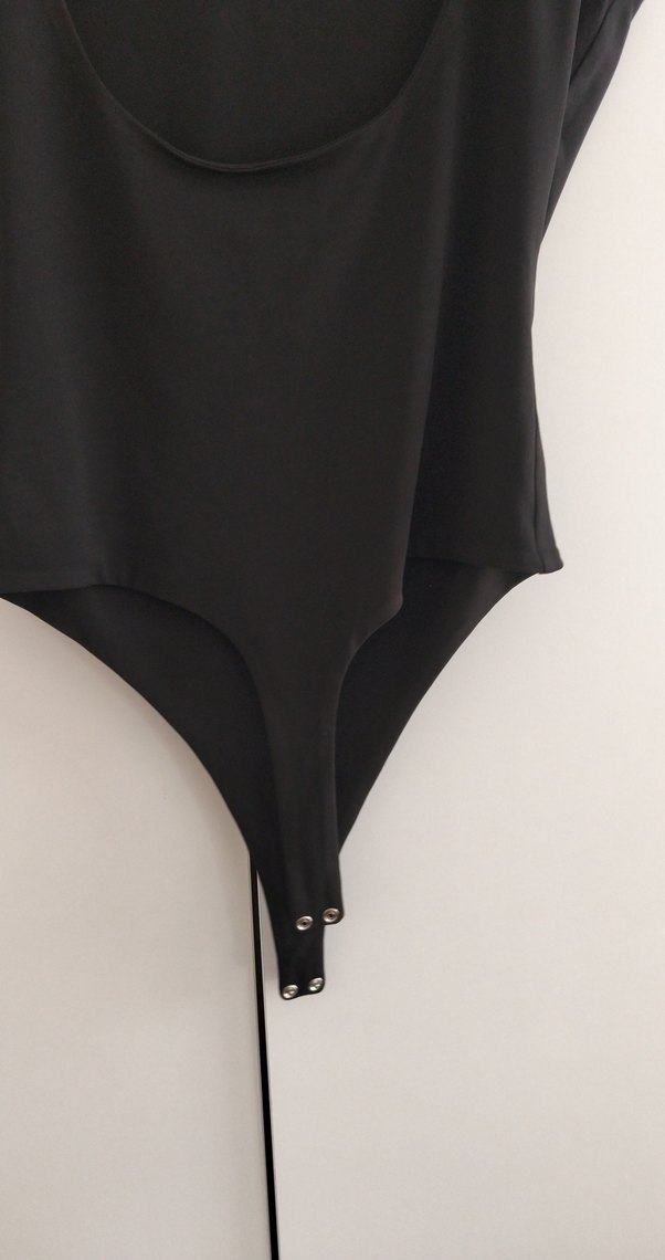 Siyah Strappy Kadın Monokini - Görsel 3