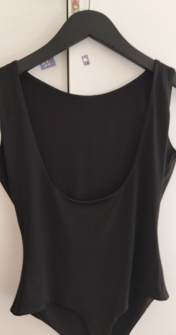 Siyah Strappy Kadın Monokini - Görsel 2