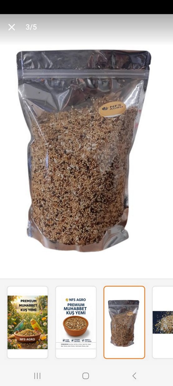Premium Muhabbet Kuş Yemi 1kg - Görsel 3