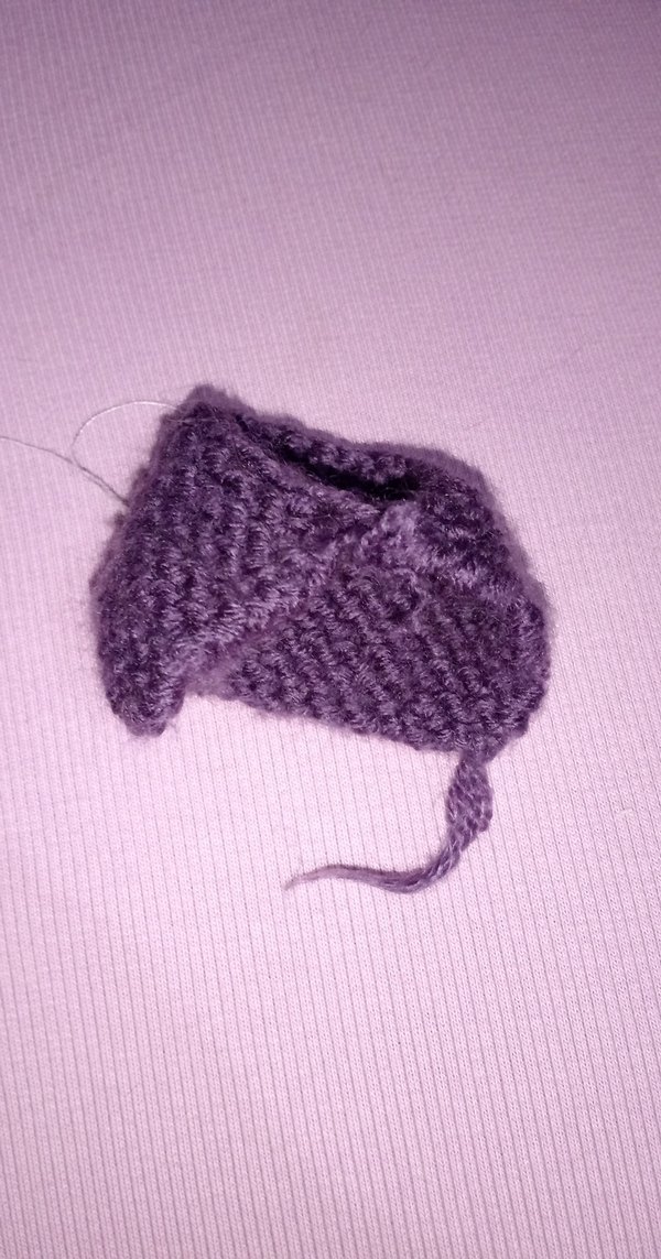 barbie Örgü Mor hırka - Görsel 2