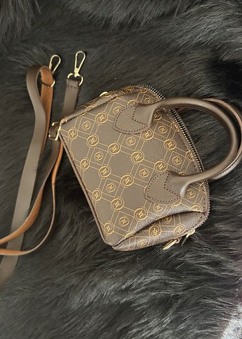 Kahverengi Vakko Benzeri Deri Çanta - Görsel 4