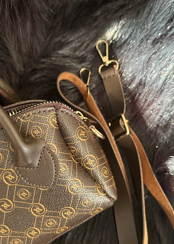 Kahverengi Vakko Benzeri Deri Çanta - Görsel 3