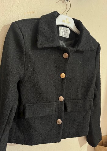 Lovely Siyah Kısa Ceket - Görsel 4