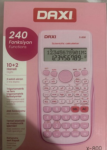 Daxi X-800 240 Fonksiyonlu Bilimsel Hesap Makinesi - Görsel 2