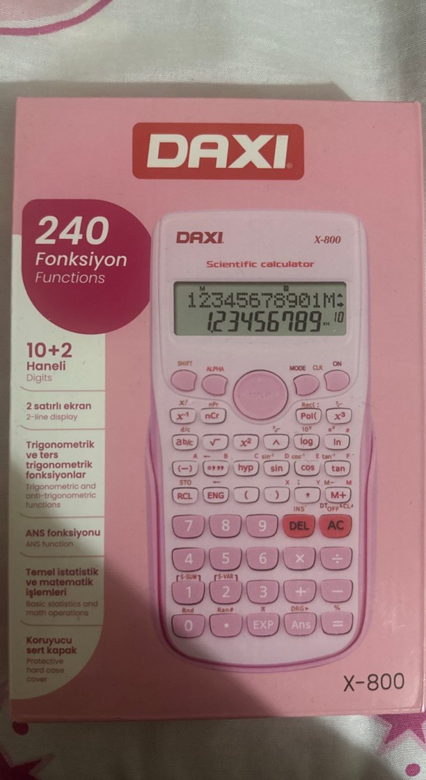 Daxi X-800 240 Fonksiyonlu Bilimsel Hesap Makinesi - Görsel 2