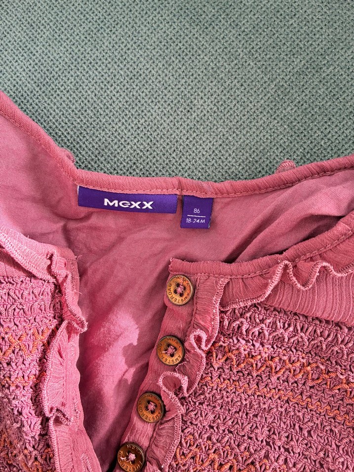 Pembe Fırfırlı Bohem Kız Elbisesi - Görsel 3