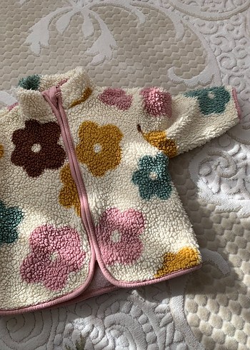 Çiçek Desenli Bohem Kız Çocuk Ceketi - Görsel 4