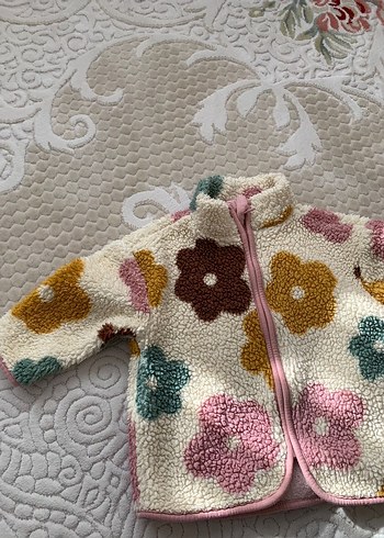 Çiçek Desenli Bohem Kız Çocuk Ceketi - Görsel 2