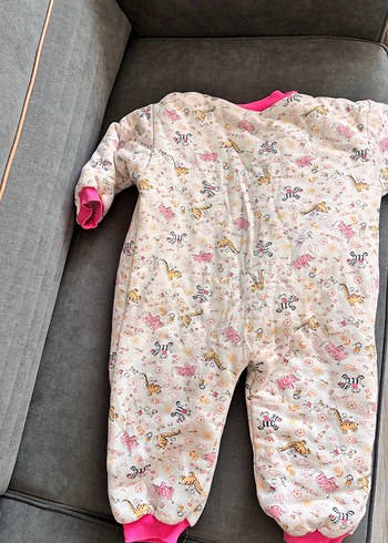 Kız Bebek Fermuarlı Uzun Kollu uyku tuluöu - Görsel 3