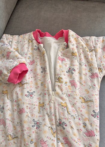 Kız Bebek Fermuarlı Uzun Kollu uyku tuluöu - Görsel 2