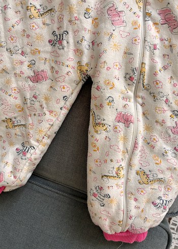 Kız Bebek Fermuarlı Uzun Kollu uyku tuluöu - Görsel 4