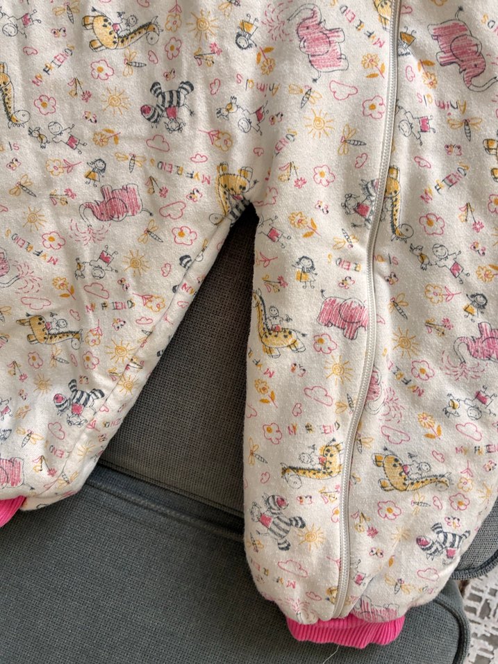 Kız Bebek Fermuarlı Uzun Kollu uyku tuluöu - Görsel 4