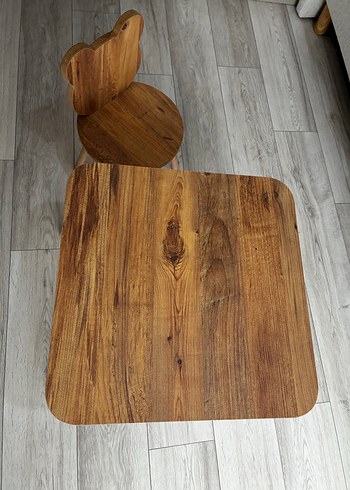 Bej Çocuk Sandalyesi ve Masa Seti - Görsel 4