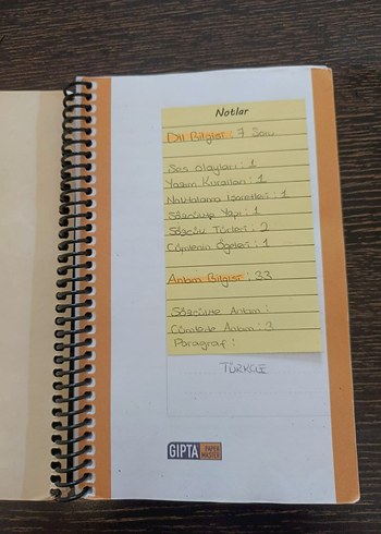 Aker kartal tyt Türkçe el yazmalı kamp defteri - Görsel 2