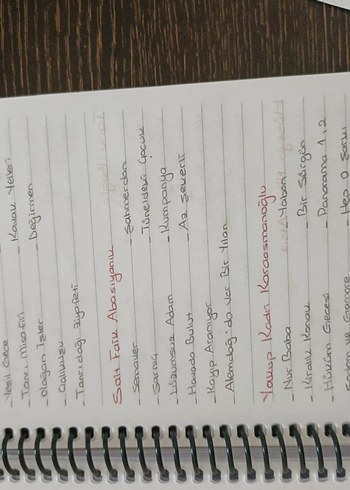 Aker kartal tyt Türkçe el yazmalı kamp defteri - Görsel 20