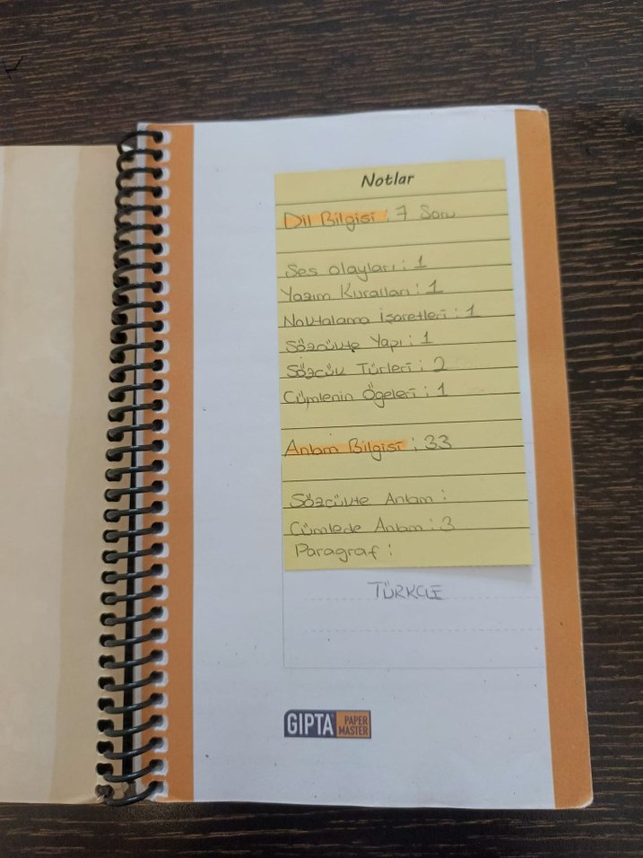 Aker kartal tyt Türkçe el yazmalı kamp defteri - Görsel 2