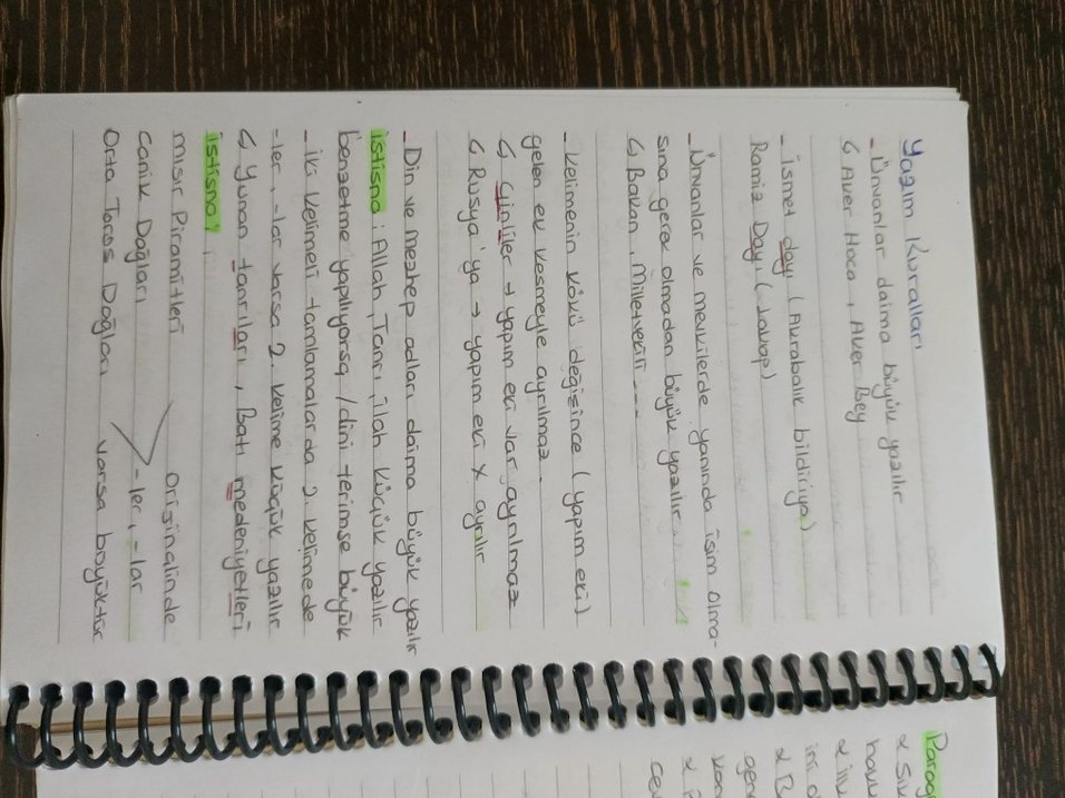 Aker kartal tyt Türkçe el yazmalı kamp defteri - Görsel 4