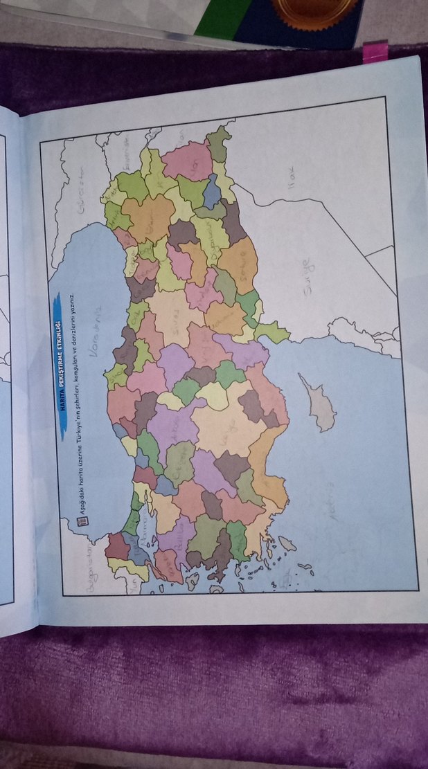 Türkiye Haritaları Çalışma Defteri - Görsel 3