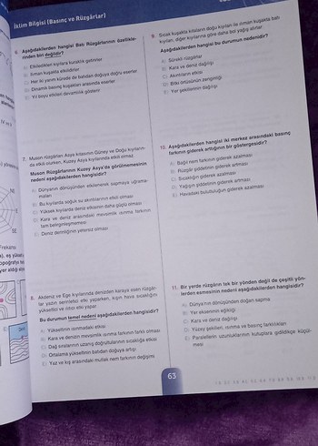 Bilfen TYT Coğrafya Soru Bankası - Görsel 7