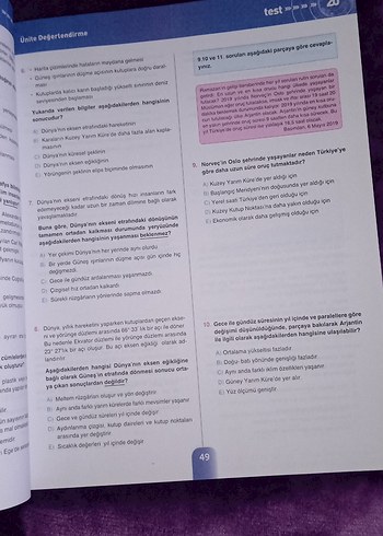 Bilfen TYT Coğrafya Soru Bankası - Görsel 6