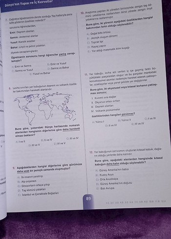 Bilfen TYT Coğrafya Soru Bankası - Görsel 8